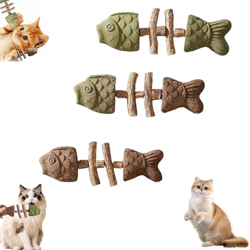 Creative-Fish-Bone-cat-Toy-cat-Teeth-Cleaning-cat-Mint-Chewing-Stick-Toy-Scratch-Resistance-Three-Flavors-Three-Pieces Creative Fish Bone cat Toy, cat Teeth Cleaning, cat Mint Chewing Stick Toy, Scratch Resistance, Three Flavors (Three Pieces) - Image 1