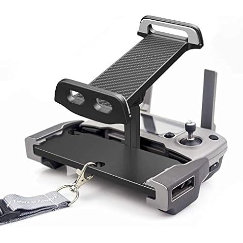 UZOPI Mavic Mini Air Pro Platinum Spark Accessories Tablet Holder - Aluminum Adjustable Remote Controller Bracket Mount Extender with Neck Lanyard Strap for 4-12 Inch Phone Tablets Cover