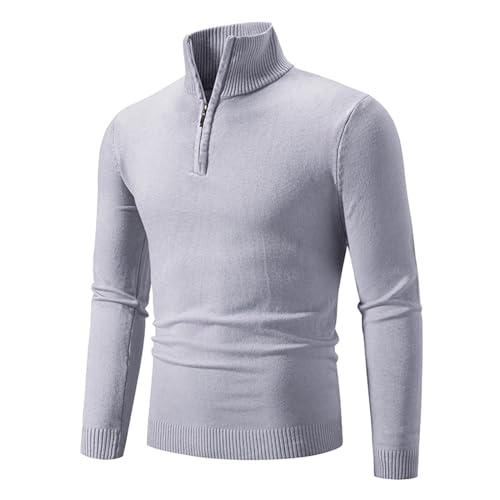 Pull quarter-zip de qualité supérieure avec finitions soignées pour homme élégant