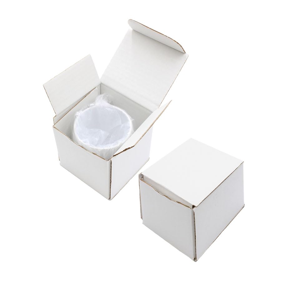 50pc Cardboard Mug Shipping Boxes (100mm x 100mm x 100mm), Small Gift Boxes, Suitable for Party, Wedding, Gifts