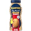 PLANTERS Salted Peanuts, Dry Roasted Peanuts, Party Snacks, Plant Based Protein, Snacks For Adults, 16oz (1 Jar)