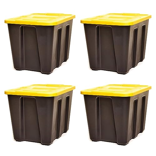 HOMZ 18-Gallon Durabilt Storage Bins - 4 Pack