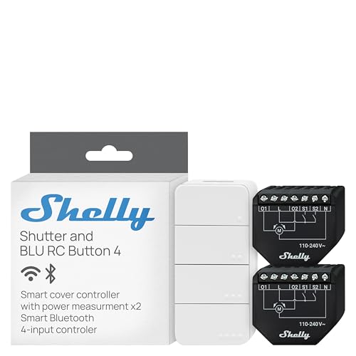 Shelly Shutter & BLU RC Button 4 Bundle
