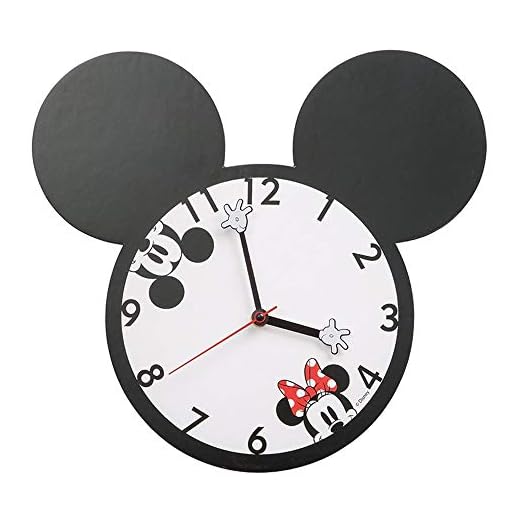Vandor Disney Mickey & Minnie Mouse Shaped Deco Wall Clock