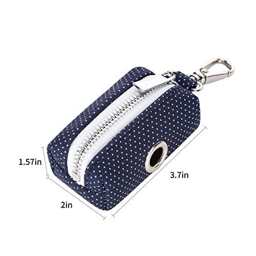 Image of Lionet Paws Cute Dog Poop Bag Holder with Dog Poop Bag for Leash, Cotton Dog Bag Dispenser, Matching Dog Collar