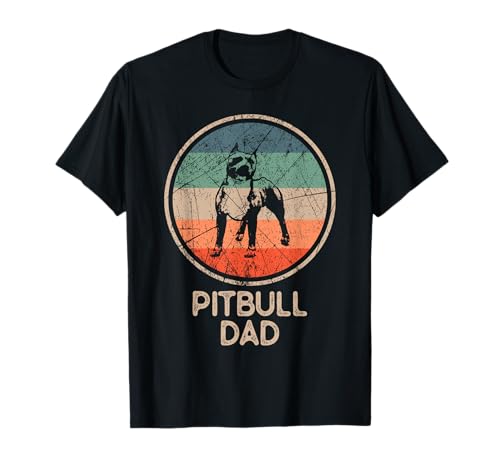 Pitbull Dog - Papai Pitbull vintage t-shirt, Preto, S