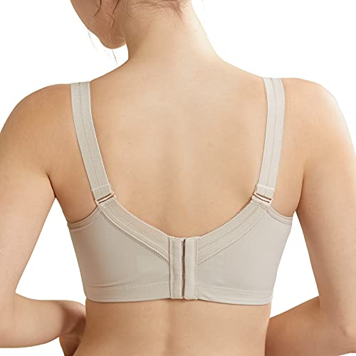 Full Coverage No Padded No Underwire Lift Up Comfort Soft Bra For Women Cooling Unlined No Wire Padless Bra 32Dd 32 Dd Beige #TOP2