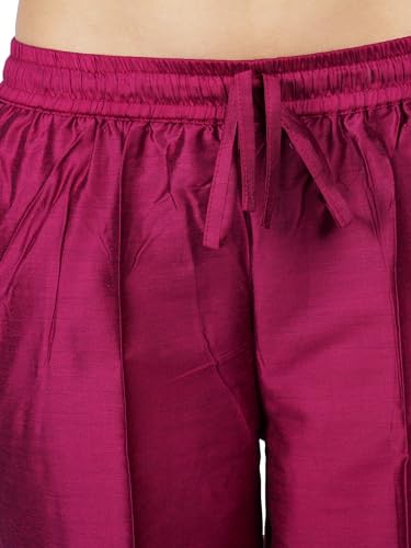 Image of Trouser Pants for Women,Stylish Trousers for Woman for Kurti Relaxed & Regular Straight fit Palazzo,Ethnic Bottom Formal Pants for Women Office wear Casual & Daily Use