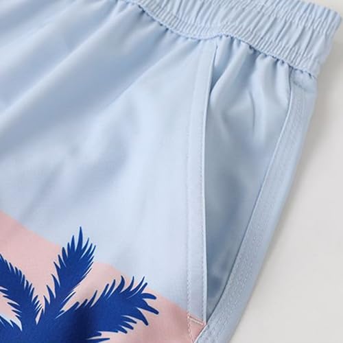 Mens Swim Trunks Quick Dry Beach Shorts with Pockets Drawstring Bathing Suit Lightweight Board Shorts3