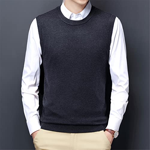 Pull coréen sans manches noir pour homme en taille M - 4