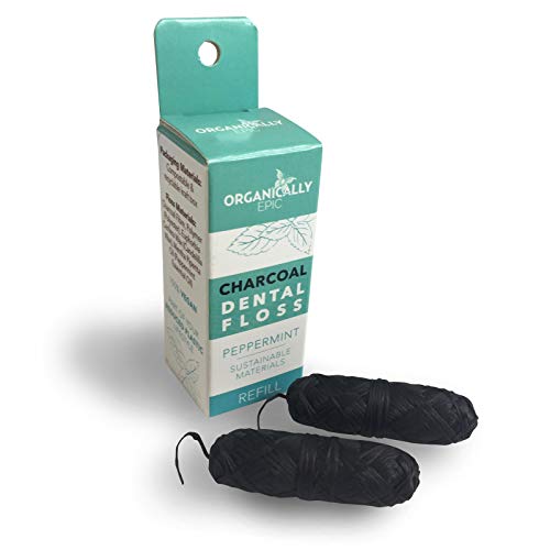 Hilo dental vegano de carbón - Recambios x2