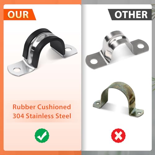 Jeboler U-Rohrschellen 30 mm, 10 Stück