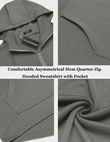 Coofandy Men's Sweatsuits 2 Piece Hoodie Tracksuit Set Athletic Running Sports Jogging Suits Casual Quarter Zip Hooded Sweatshirts And Sweatpants #TOP3