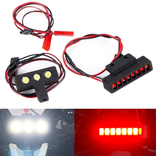 BRKRC 1/18 Typhon Grom RC Light Kit, RC Front & Rear LED Lights Set for Arrma 1/18 Typhon Grom RC Crawler Car Upgrade Parts