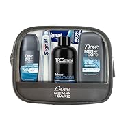 Antitranspirante Roll-on Dove Men+Care Clean Comfort 50 ml Gel de ducha Dove Men+Care Clean Comfort 55 ml Champú Tresemmé Hidratación Intensa 100 ml Dentífrico Signal White Now 14 ml Cepillo de dientes plegable Signal