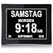 Produktbild YANSENXING YSX 8" Digital Wecker,Digitaler Kalender Tag Uhr Für Demenz sehschwachen Gelesen Werden -Großer Schrift Elektronischer Kalender Tag Uhr (Schwarz)