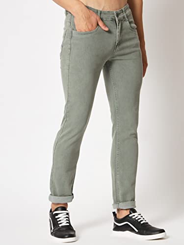 Image of KARGEENS Men Kargeens Men's Jeans Pant Slim Fit Stretchable Casual Wear Low Rise Cotton Blend Denim