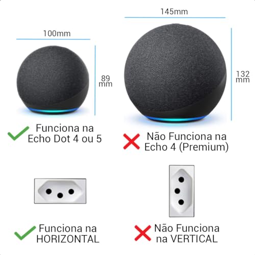 Suporte De Tomada Parede Stand Amazon Alexa Echo Dot 5