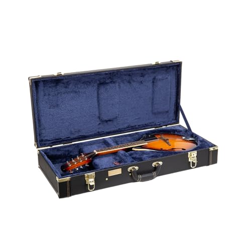 Crossrock Wooden Mandolin Case with Accessory Compartment