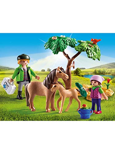 Playmobil 6949 Vétérinaire avec Enfant et poneys cadeau anniversaire - 3