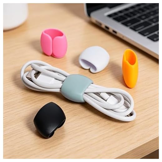 20Pcs Colorful Cable Organizer Buckle, Multifunctional Cord Winder Holder, Portable Cable Storage Tool for Earphone Cords, Desktop and Travel Wire Arrangement (COLORFUL,20)