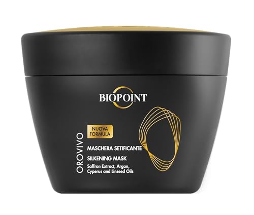 Biopoint Orovivo - Maschera Capelli Setificante, Trattamento Nutriente con Formula a Base di Olii Biologici, Dona Capelli Morbidi, Setosi e Brillanti, 200 ml