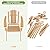 Oversized Outdoor Wooden Adirondack Chair with Pre-Assembled BackRest & SeatBoard, Patio Chair for Garden Lawn Backyard Deck Pool Beach Firepit