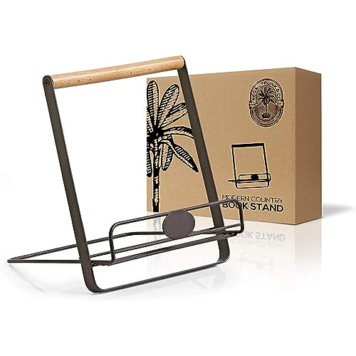 Regal Trunk & Co. FBM-MC-BS-01 Regal Trunk Metal Cookbook Holder Stand - Recipe Book Holder - Adjustable And Foldable Cookbook Stand cover