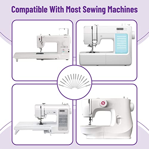 Mr. Pen- Sewing Machine Needles, 50 Pack, Universal Sewing Machine Needles For Singer, Brother, Janome, Varmax, Assorted Sizes 65/9, 75/11, 80/12, 90/14, 100/16, Needles For Sewing Machine #TOP5