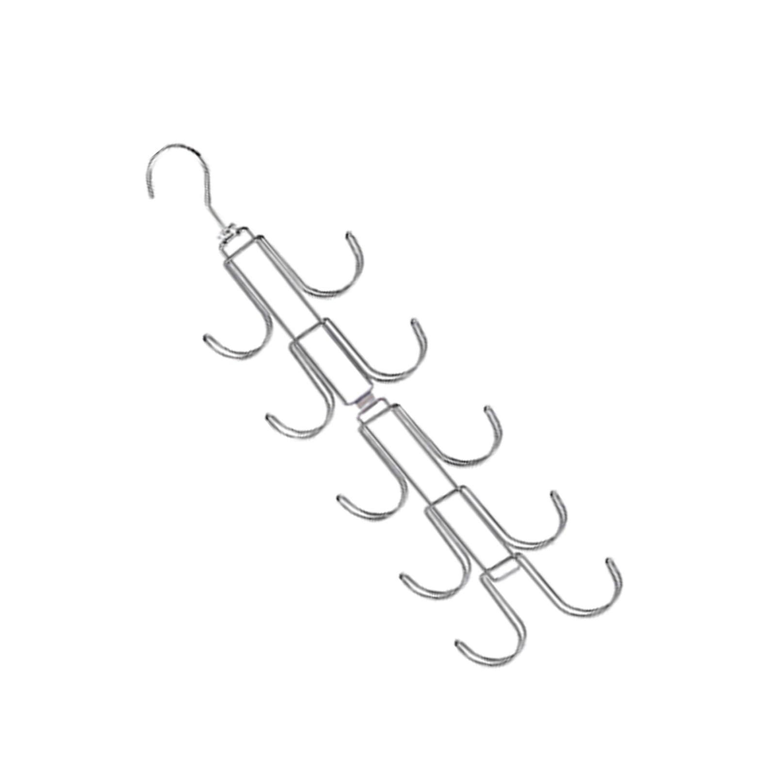 360 Hanger with Adjustable Shelves for Bags Hats Accessories Closet Door Storage Space Saver Multifunctional Space Saving Hanger