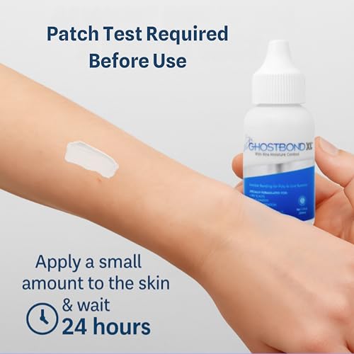 ghostbond xl hair replacement adhesive 13oz- invisible wig bonding glue water amp oil-resistant non-toxic light hold for secure and natural-looking poly and lace hairpiece wigs amp toupee systems