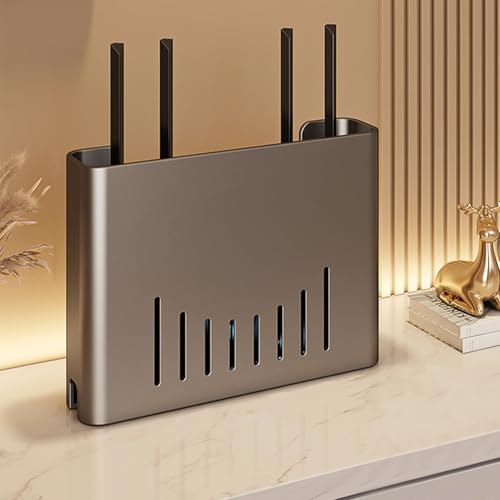 YESENT Router-Schrank Aufbewahrungsbox Versteck Router-Box Wandbox Wandgehäuse WLAN-Regal WiFi-Schrank