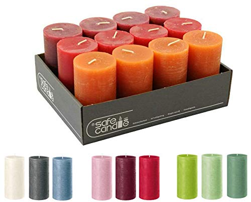 Bougies pilier rustiques en cire de qualité supérieure pour une combustion stable