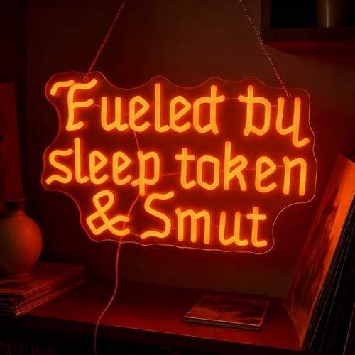 Image of Fueled by Sleep Token and Smut Neon Sign, 16.5 inchx10.2 inch