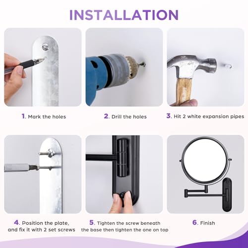 Espejo de Maquillaje de Pared 15X de 8.5 Pulgadas miniatura 5