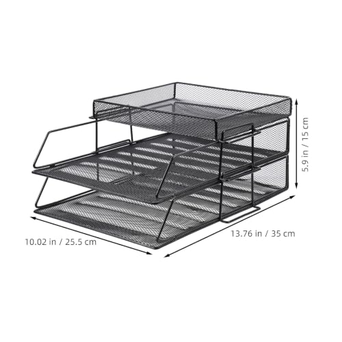Rack de rangement bureau perforé pour trier vos lettres - 2