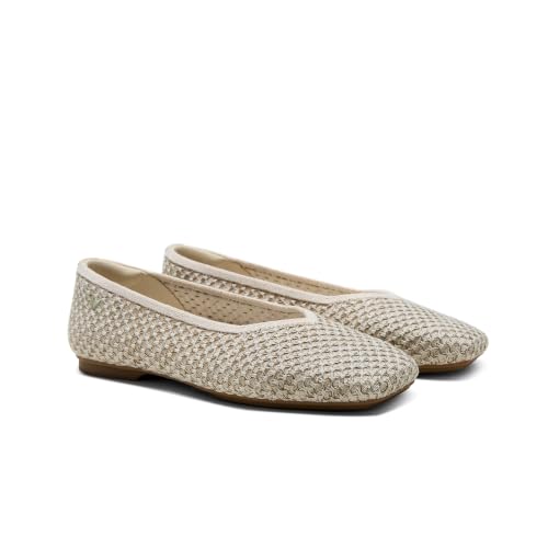Image of VIVAIA Margot 3.0 Newly Upgraded Women's Ballet Flats Comfortable Square-Toe V-Cut Flats Casual Dress Washable Sustainable Shoes