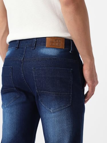 Image of Urbano Fashion Men's Regular Fit Washed Jeans Stretchable