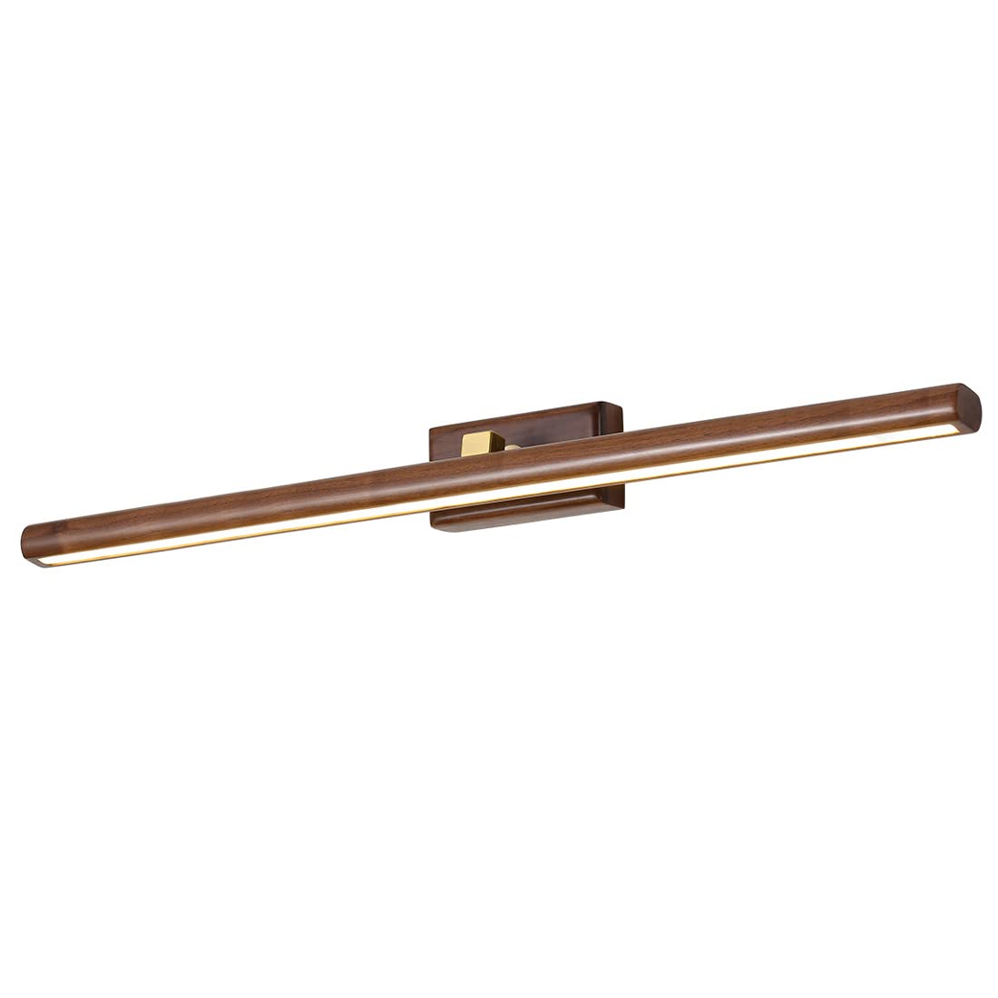 Luci da toeletta/Applique da Parete in Noce Nera,LED 18W 4000K Lampada Frontale a Specchio apparecchio di Illuminazione per Display e Cornice lampade da Parete sopra Lo Specchio per Il Bagno