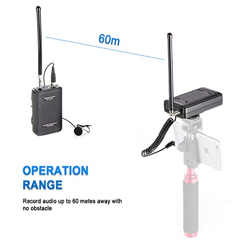 Saramonic 4-Channel Vhf Wireless Lavalier Microphone System, Sr-Wm4C Lapel Mic Compatible With Ios Iphone 13 12 11 Smartphone Ipad And Canon Nikon Sony Dslr Cameras Camcorder For Interview Vlogging #TOP4