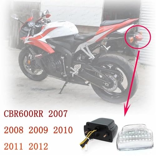 Luz trasera de freno integrada evita multas por falta de visibilidad en CBR 600 2007-2011 3