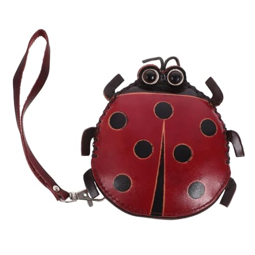 Porte-monnaie fantaisie femme rouge joli petit format à offrir en lot de 2