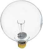 Bulbrite 150G40CL 150W G40 Globe 125V Medium Base Light Bulb, Clear
