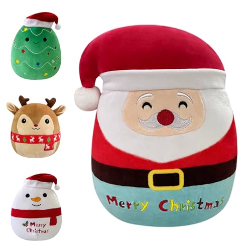 20cm Plushies Plush Santa Toy for Kids Cute Xmas Santa Claus Squishy Plush Pillow Toy Soft Toy 8 Stuffed Animal Santa Plushies Toys for Girls Boys Gift Christmas Cuddly Toy