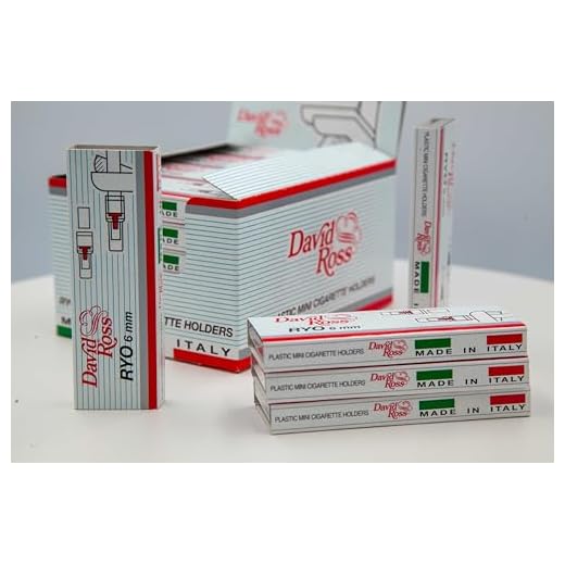 David Ross Ryo slim 6mm tar filters for Slim Cigarettes, Disposable, Reusable. PACK OF 10 = 100 Tar Catcher