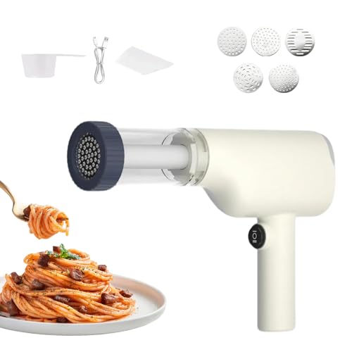 Machine à pâtes électrique 6 en 1 portable sans fil multifonction pour Idiyappam, pâtes et nouilles faites maison