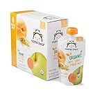 Amazon Brand - Mama Bear Organic Baby Food, Stage 2, Apple Carrot Apricot Millet, 4 Ounce Pouch (Pack of 12)