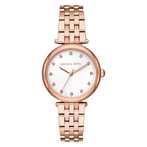 Michael Kors Uhr Diamond Darci für Damen aus Edelstahl, rosé