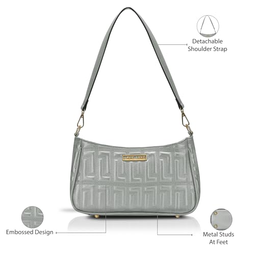 Image of Lavie Luxe Women's Modoc Hobo Quilted Bag for Women | Hobo Handbag for Work | Ladies purse | Stylish Shoulder Bag | Ladies Gift