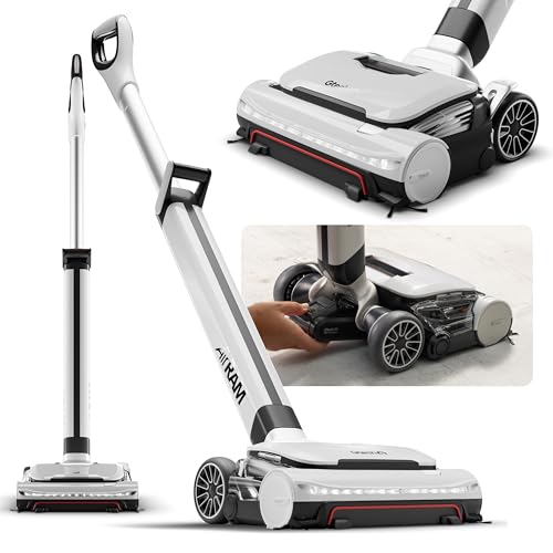 Gtech AirRAM 3 Dual Edge-Clean Cordless Vacuum - Voice Alert, White/Red